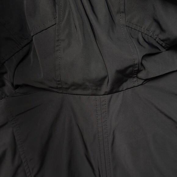 Abercrombie & Fitch Black A&F Nylon Parka Hooded Jacket, size S - Picture 4 of 9